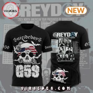 Suicideboys G59 Grey Day Tour 2024 Black T-Shirt, Cap