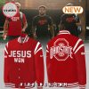 Jesus Won Ohio State Buckeyes Black Baseball Jacket