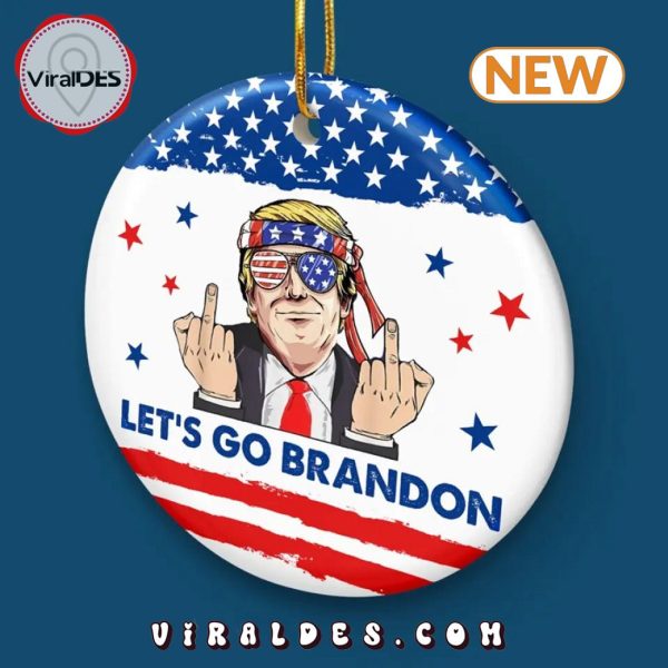 Let’s Go Brandon Trump Christmas Ornament