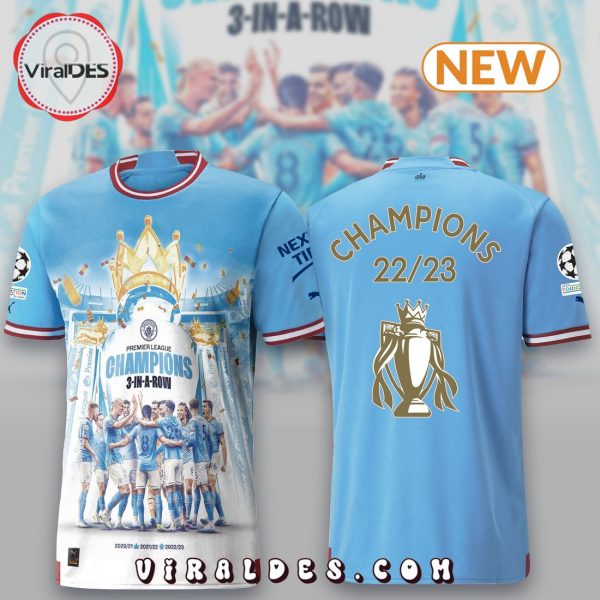 Manchester City 22 23 Premier League Tee Shirt