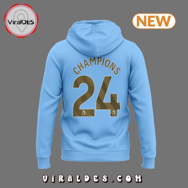 Manchester City Four In A Row Premier League Victory Hoodie