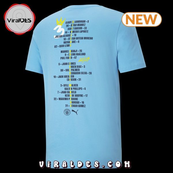 Manchester City The Best Team In The Land Blue Signatures Shirt