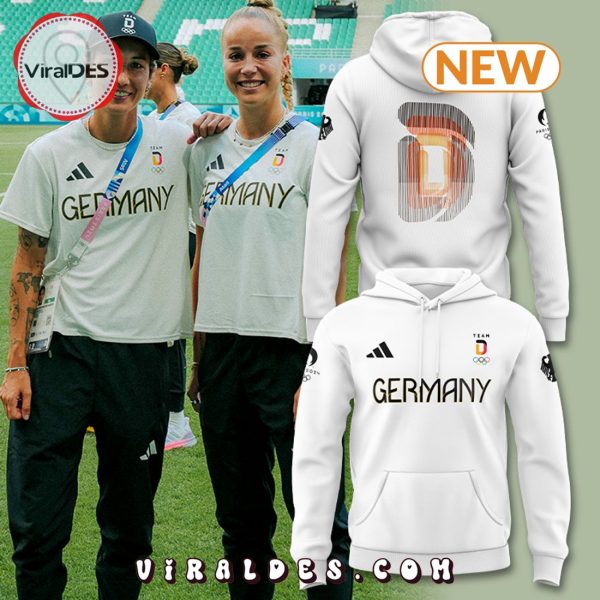 Men’s Germany Team 2024 Olympic White Hoodie