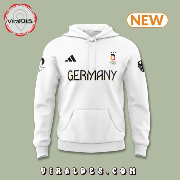 Men’s Germany Team 2024 Olympic White Hoodie