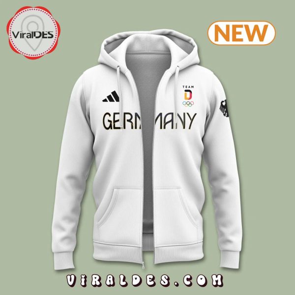 Men’s Germany Team 2024 Olympic White Hoodie