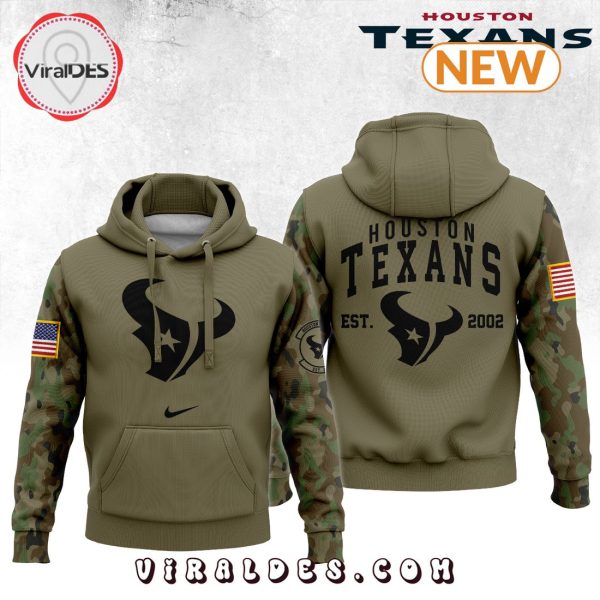 Men’s Houston Texans Army Hoodie, Jogger, Cap