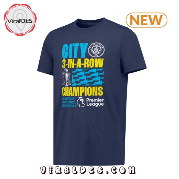 Men’s Manchester City 22 23 Premier League Champions Tee Shirt