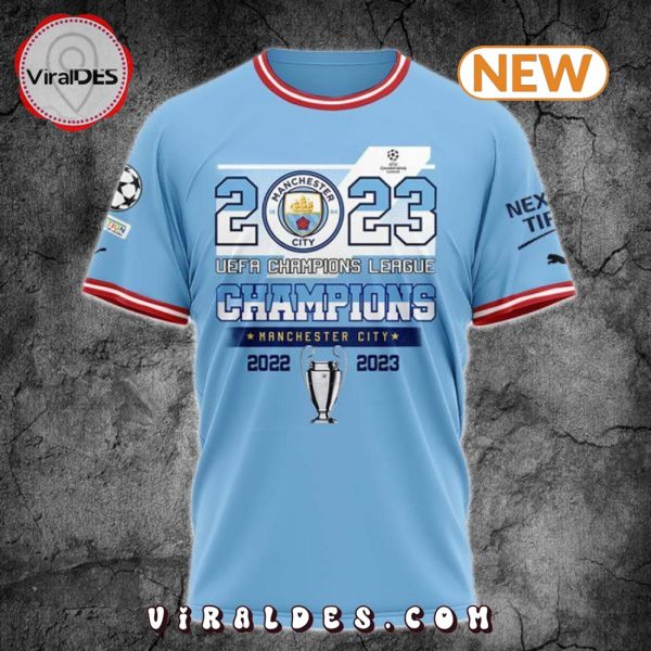 Men’s Manchester City Custom UEFA Champions League Shirt