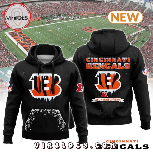 Men’s NFL Cincinnati Bengals Black Snow Hoodie