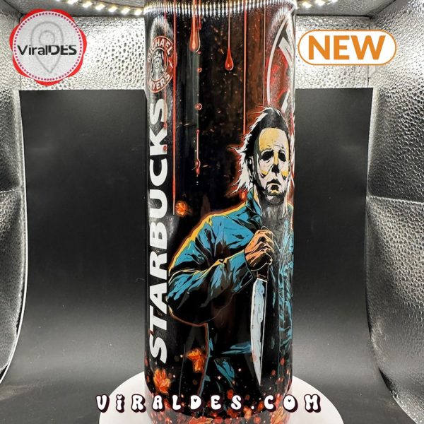 Michael Myers Starbucks Halloween Tumbler