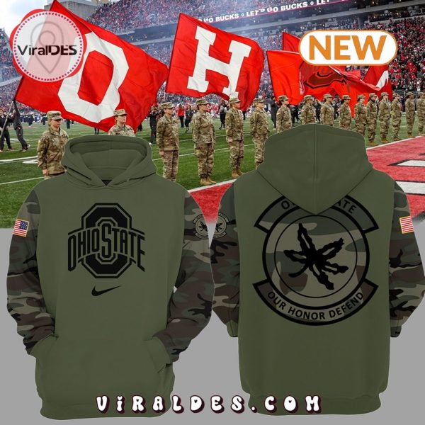 Military Camo 2024 Ohio State Football Hoodie