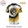 Milwaukee Brewers Custom US Flag Baseball Jersey