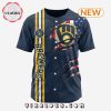 Milwaukee Brewers Custom Grateful Dead Design Baseball Jersey