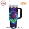 Neon Haunted House On Halloween 40oz Tumbler