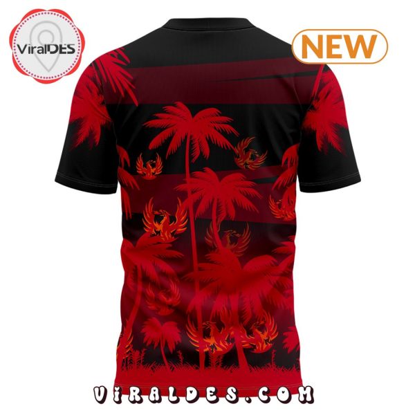 New Coachella Valley Firebirds Red Palm Tree T-Shirt, Cap