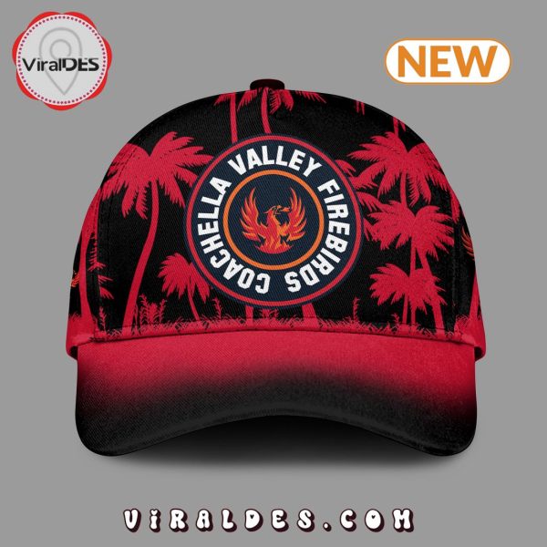 New Coachella Valley Firebirds Red Palm Tree T-Shirt, Cap