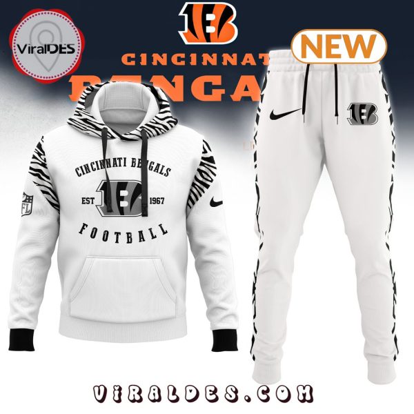 NFL Cincinnati Bengals White Style 2024 Hoodie, Jogger