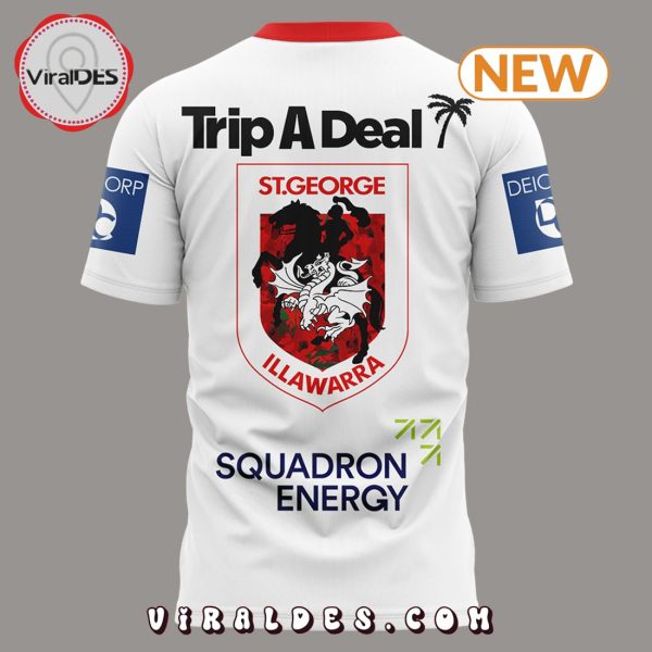 NRL St. George Illawarra Dragons Team White Shirt