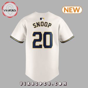 2024 Milwaukee Brewers Snoop Dogg 20 White Jersey