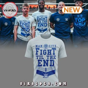 Manchester City Fight Til The End Grey Shirt