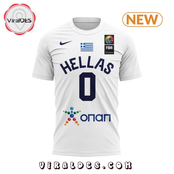 Personalized 2024 New Hellenic Basketball White Hoodie