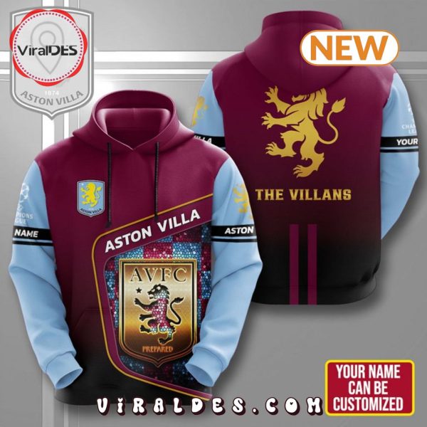 Personalized Aston Villa 3D Hoodie