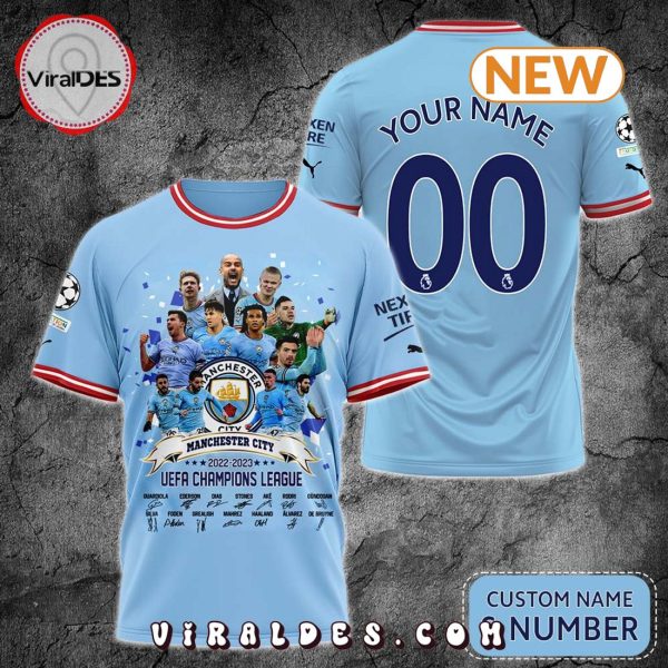 Personalized Manchester City UEFA Champions League 22-23 Shirt