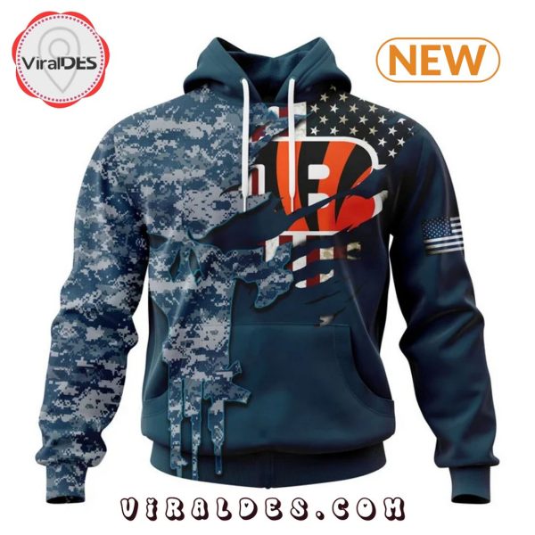 Personalized NFL Cincinnati Bengals Army 2024 Hoodie