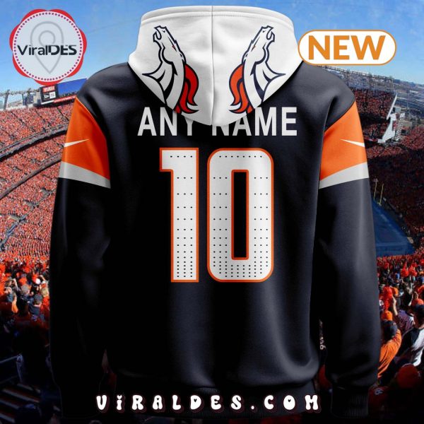 Personalized NFL Denver Broncos Black Hoodie