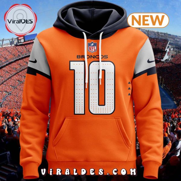 Personalized NFL Denver Broncos Orange Hoodie