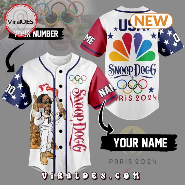 Personalized Snoop Dogg USA Team Paris 2024 Baseball Jersey