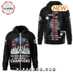 USA Men’s Basketball 2024 Olympics Champions Black Hoodie