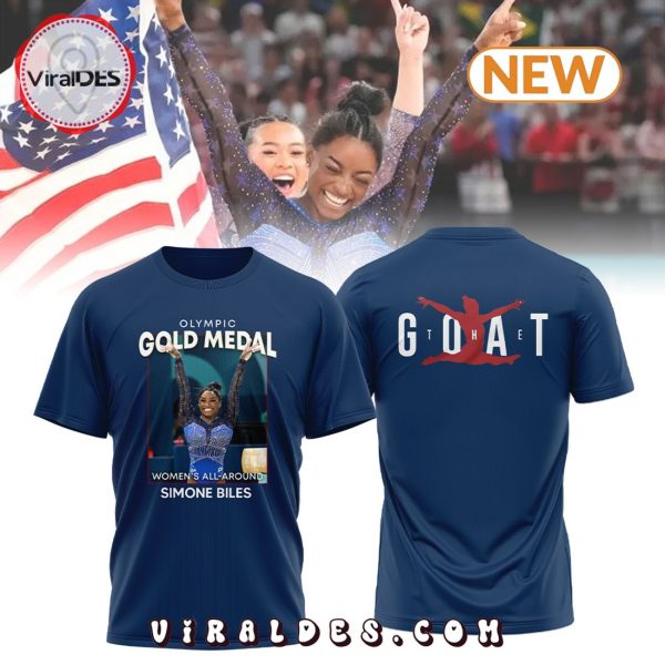 Simone Biles Gold Medal 2024 Paris T-Shirt, Cap