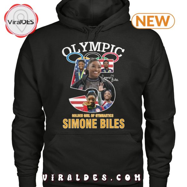 Simone Biles Golden Girl Gymnastics T-Shirt