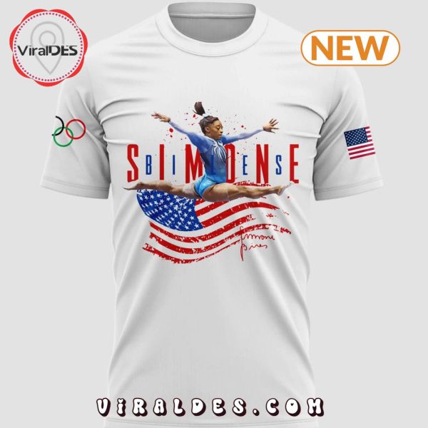 Simone Biles Olympic 2024 White Shirt