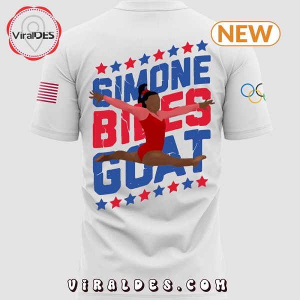 Simone Biles Olympic 2024 White Shirt