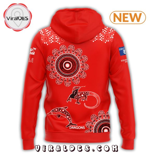 Special Indigenous Training St. George Illawarra Dragons Hoodie – Red