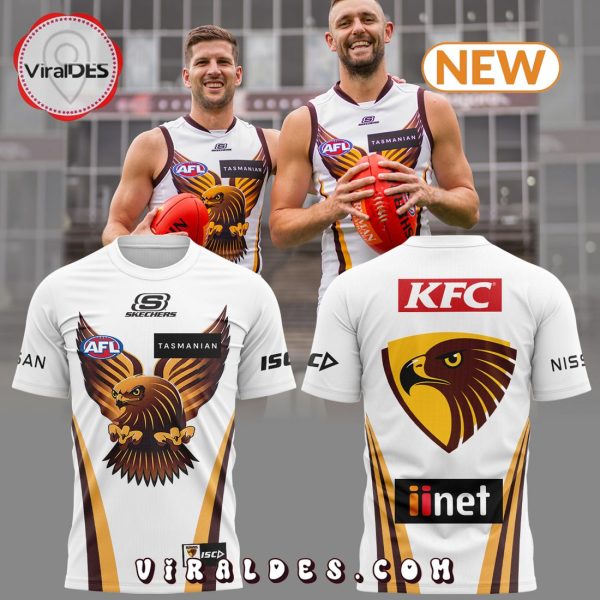 Special New AFL Hawthorn Hawks White Hoodie