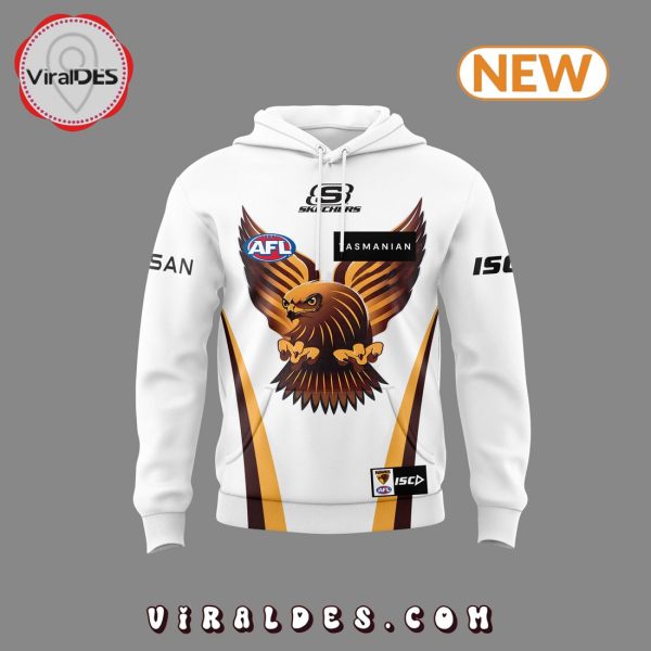 Special New AFL Hawthorn Hawks White Hoodie