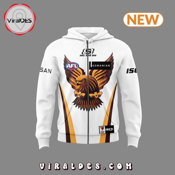 Special New AFL Hawthorn Hawks White Hoodie