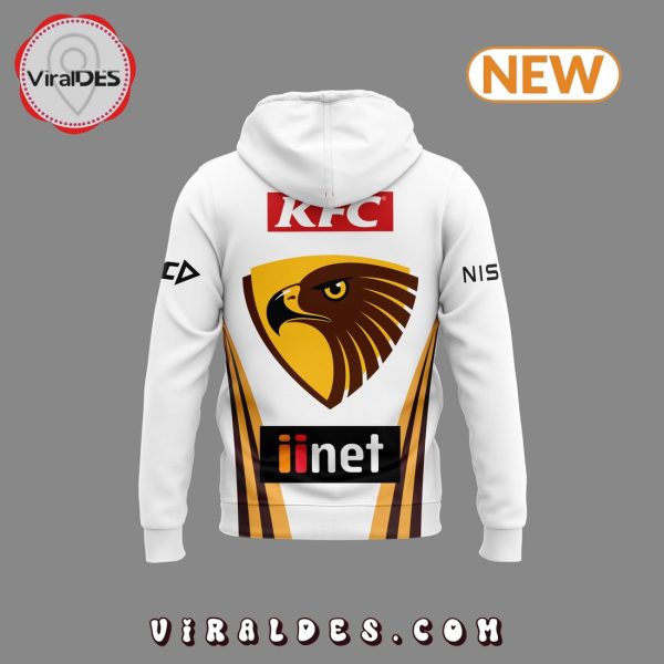 Special New AFL Hawthorn Hawks White Hoodie