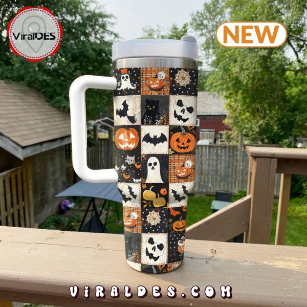 Spooky Patchwork 40oz Tumbler