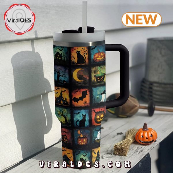 Spooky Squares 40oz Tumbler