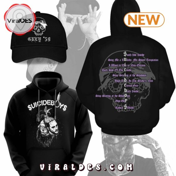 Suicideboys G59 Grey Day Tour 2024 Black Hoodie, Cap