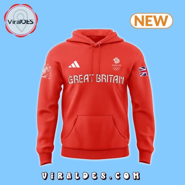 Team GB Olympic Paris 2024 Red Hoodie