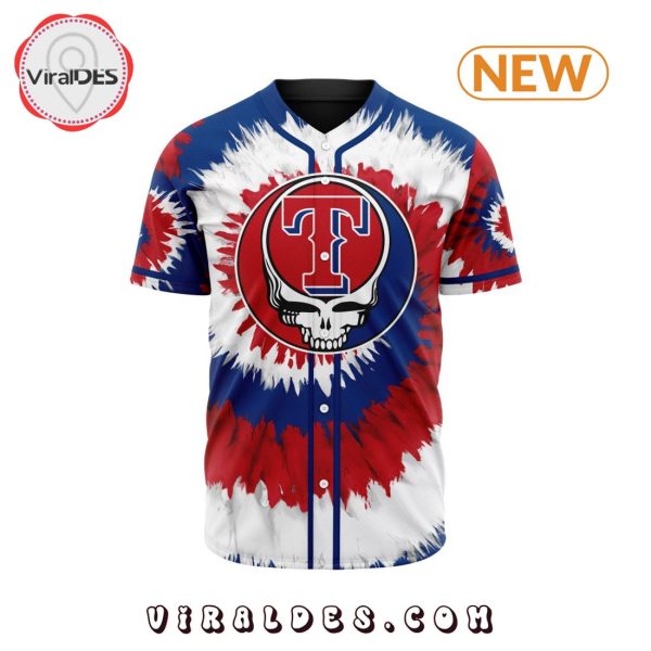 Texas Rangers Custom Grateful Dead Design Baseball Jersey