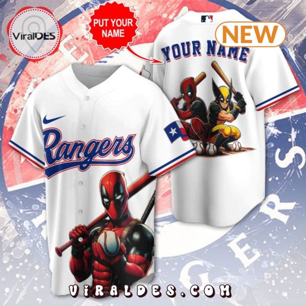 Texas Rangers x Deadpool x Wolverine Jersey