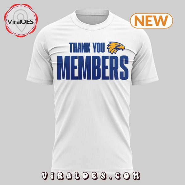 Thank You Members West Coast Eagles White Hoodie