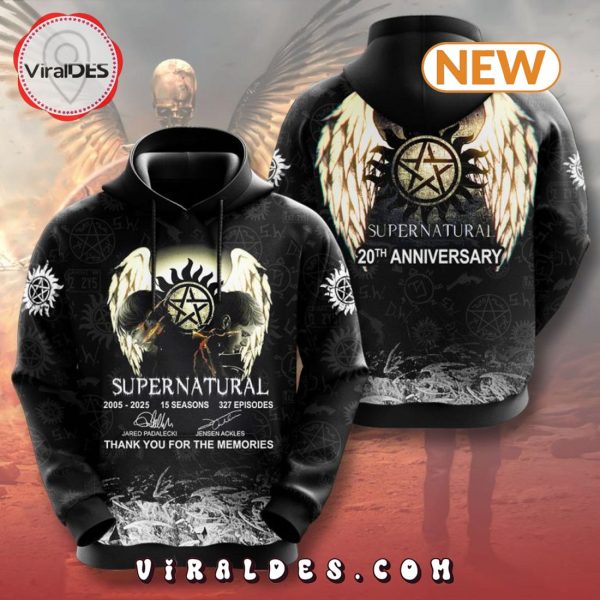 Thank You Supernatural 20th Anniversary Memories Hoodie