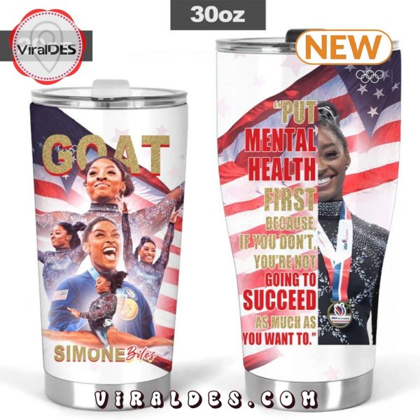 The Goat 2024 Olympics Simone Biles Tumbler Cup